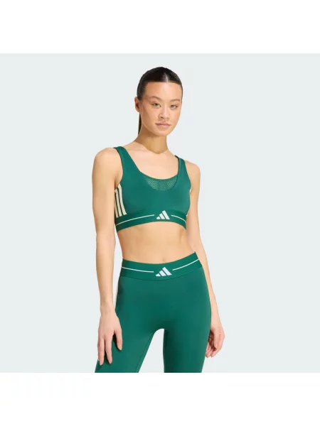 ADIDAS PERFORMANCE Sportovní podprsenka Hyperglam slonová kost / nefritová / bílá zelená