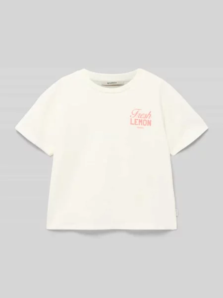 T-shirt z tylnym nadrukiem z motywem Garcia biała