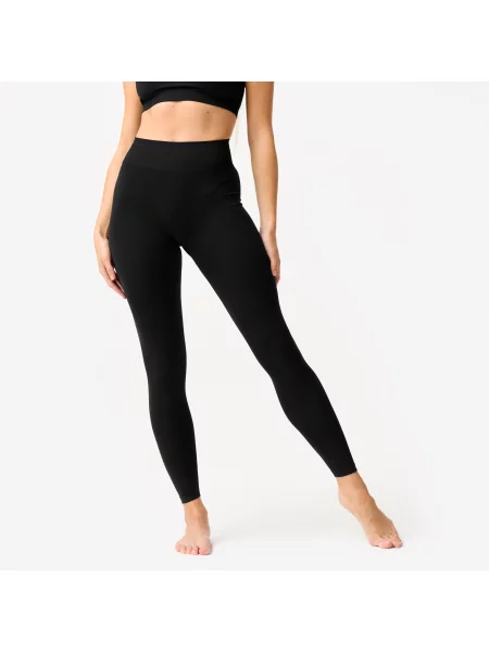 Legginsy do tańca Domyos wysoki stan czarne