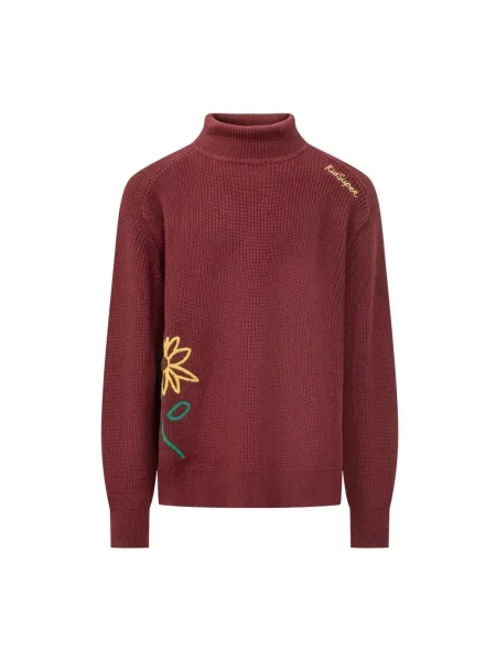 Sweter Kidsuper Studios z nadrukiem czerwony