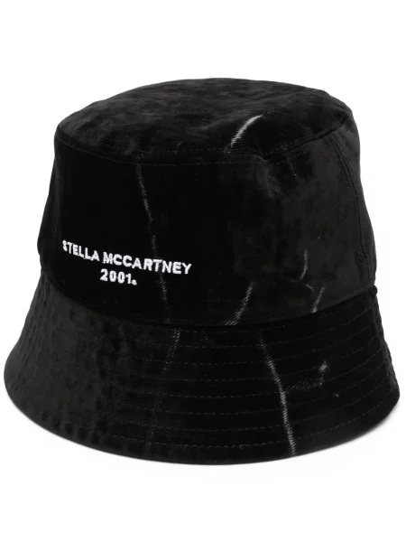 Pălărie bucket Stella Mccartney cu broderie negru