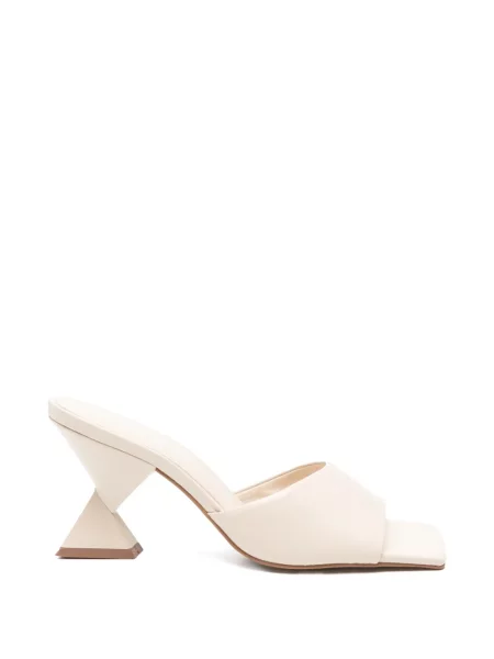 Papuci tip mules Carrano cu imprimeu geometric