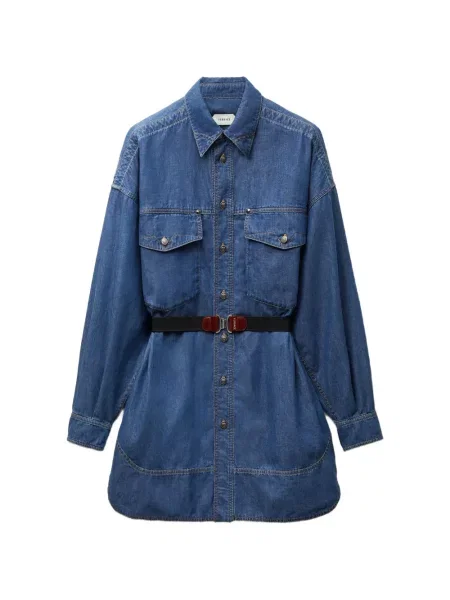 Rochie din denim Versace albastru