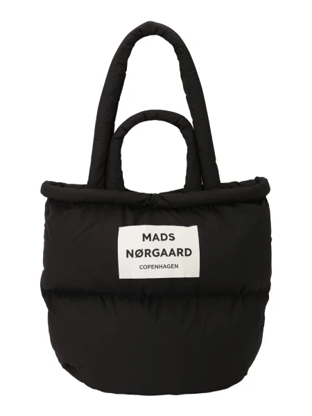 MADS NORGAARD COPENHAGEN Shopper torba crna / prljavo bijela