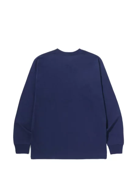 Lung tricou A Bathing Ape® cu imagine albastru