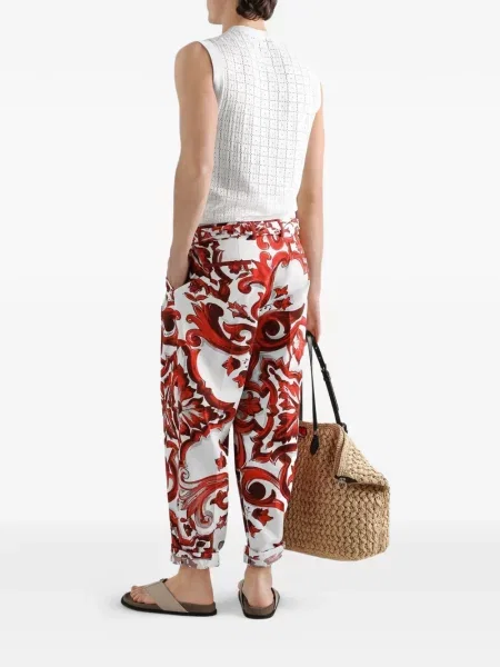 Pantaloni Dolce & Gabbana cu imagine alb