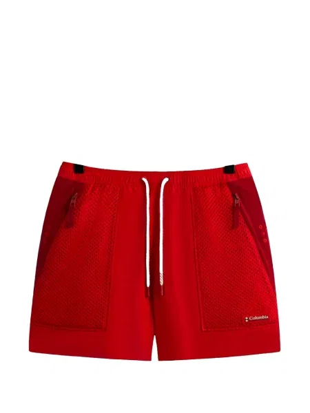 Pantaloni scurți Kith plasă cu cordon roșu