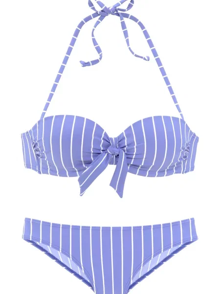 VIVANCE Bikini svetlo modra bela