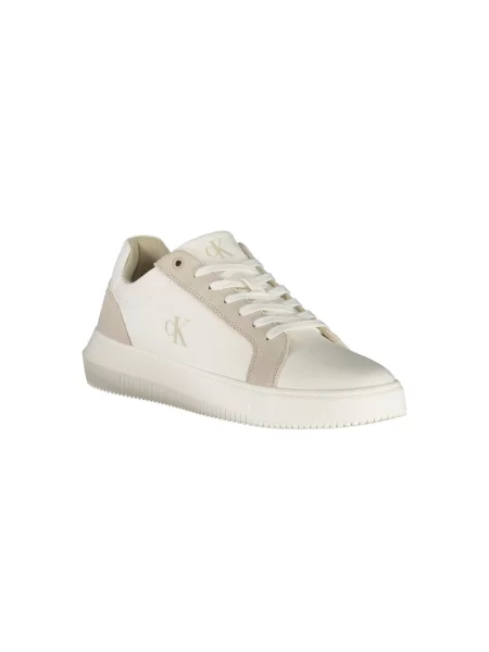 Sneakersy Calvin Klein Jeans chunky płócienne casual białe