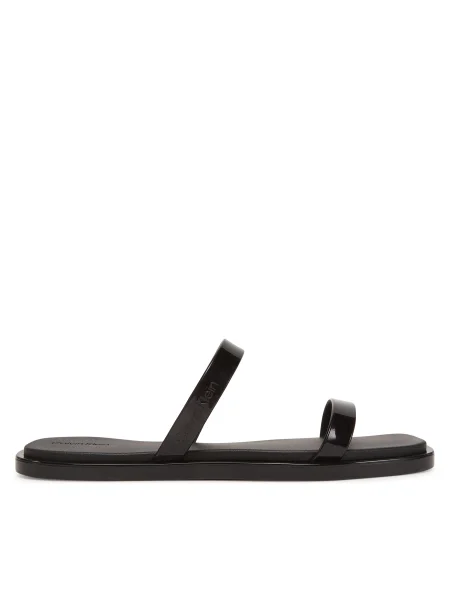Calvin Klein dámske žabky Double Bar Slide Jelly black čierna