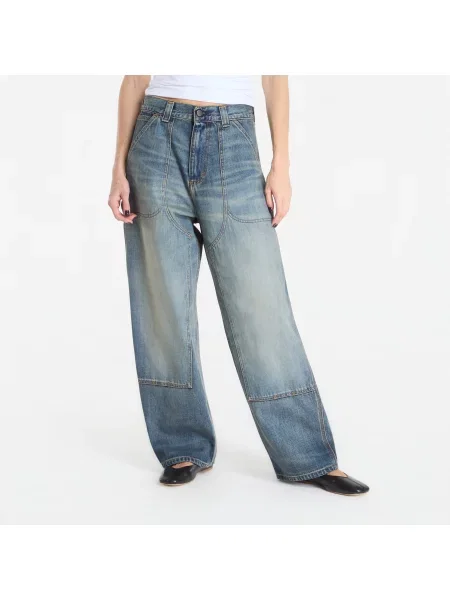 Τζιν Carhartt WIP Oakland Pant Blue Worn Used Wash XXL μπλε