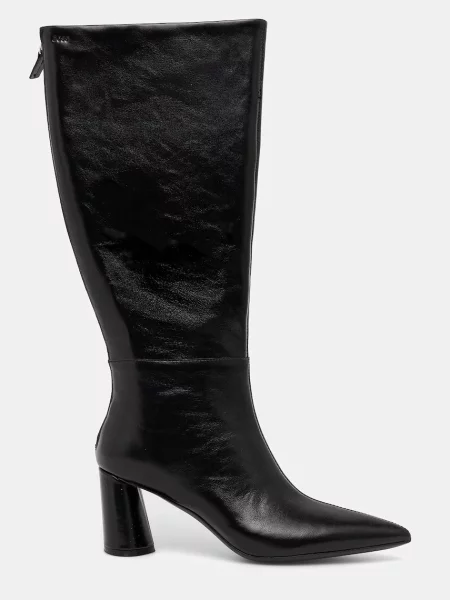 Кожаные сапоги Boss черные