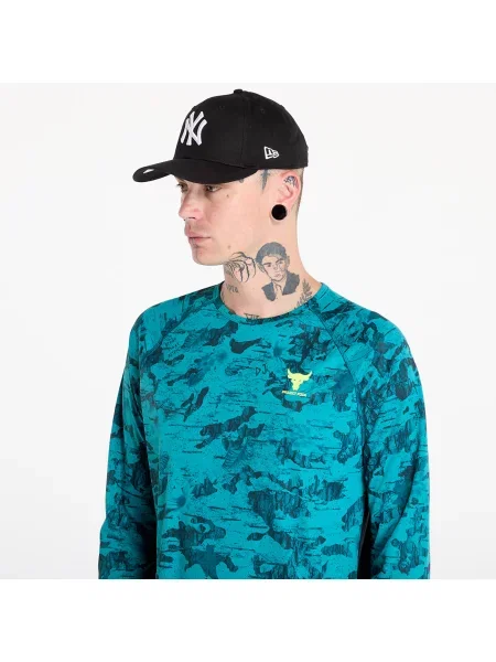 Тениска с дълъг ръкав Under Armour с принт черно