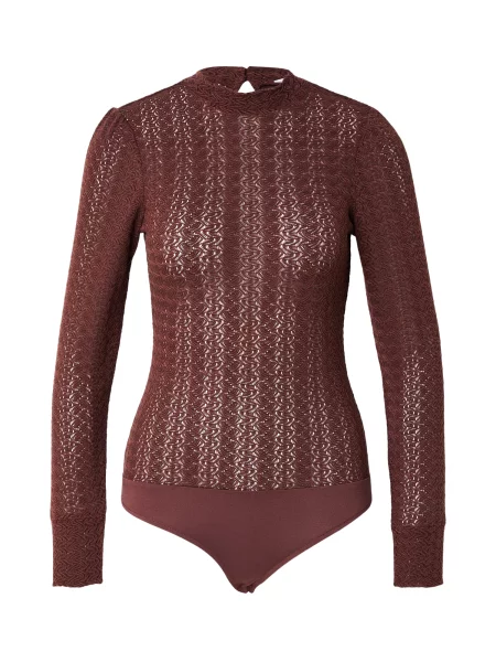 ABOUT YOU Tricou body Clara bordeaux roșu