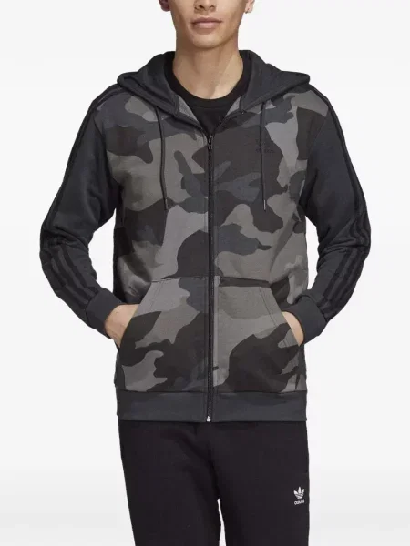 Pruhované krajkové pruhované tričko Adidas s vázáním šedé