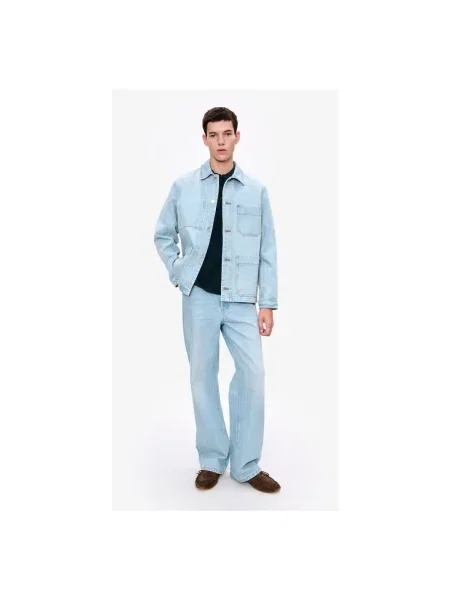 Kurtka jeansowa A.p.c. niebieska
