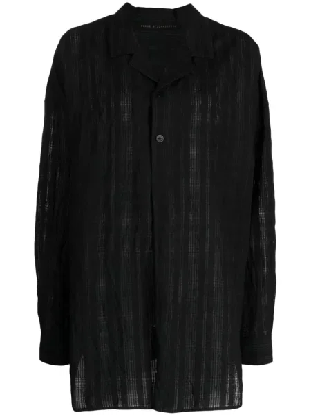 Cămașă Forme D'expression transparente lungă negru