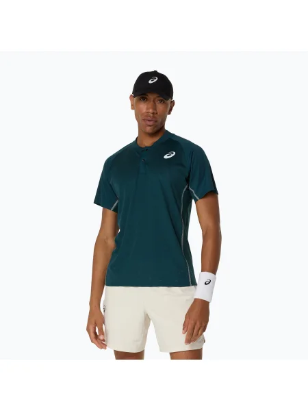 Мъжка поло тениска ASICS Match Actibreeze saxon green зелено