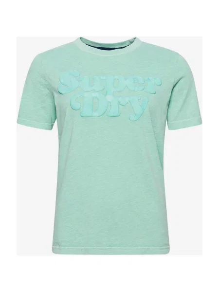 Koszulka z krótkim rękawem i krótkim rękawem Superdry Cooper Classic z lat w kolorze turkusowym M niebieska