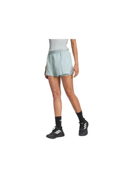 Pantaloni scurți Adidas alergare gri