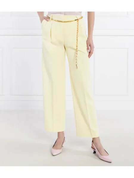 Samsøe Samsøe Nadrág Haveny Trousers | Straight fit sárga