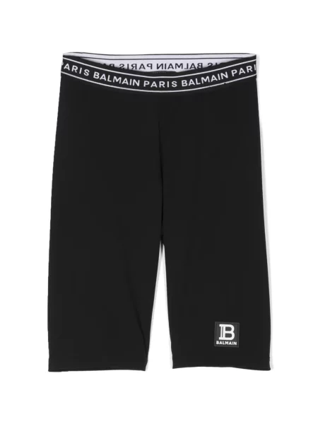 Legginsy dziecięce Balmain czarne