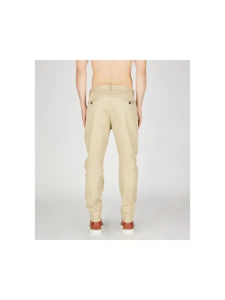 Spodnie Mężczyzna L Denim Spodnie Chino Ranger Dsquared2 beżowy