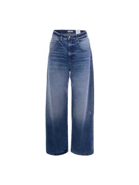Szerokie jeansy Icon Denim niebieskie