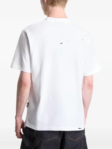 Tricou Wasted zdrențuiți alb