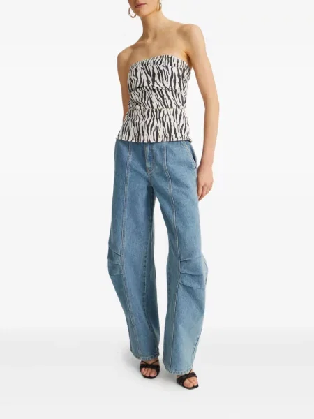 Pantaloni Rotate Birger Christensen albastru