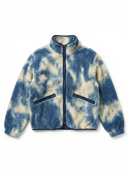 Urban Classics Jachetă fleece crem / închis albastru