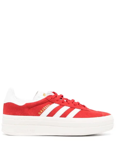 Sneakerși Adidas Gazelle din piele de căprioară roșu