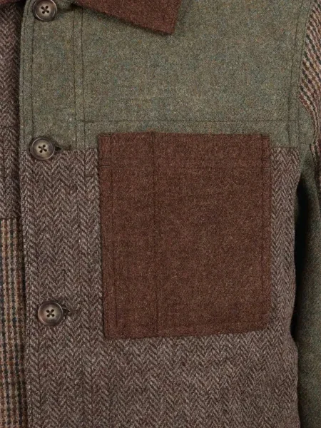 Geacă Sebago din tweed maro