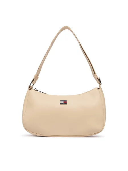 Tommy Jeans Táska Tjw Daily Elevated Shoulder Bag Világos bézs