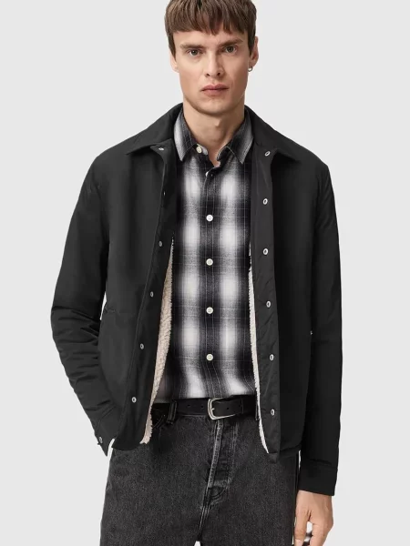 AllSaints geacă de tranziție negru