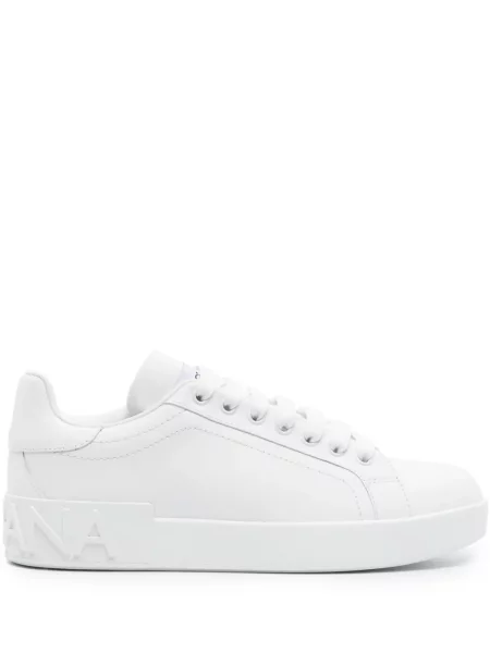 Sneakerși Dolce & Gabbana Portofino din piele alb