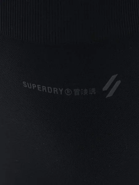 Superdry szorty czarny gładkie high waist