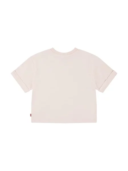 Levi's tričko ROLL CUFF MEET AND GREET T růžové