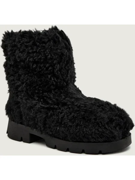 INUIKII Bocanci BIKER TEDDY | lână negru