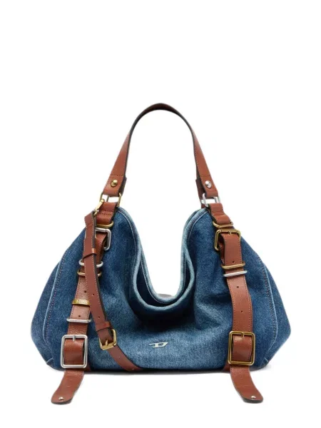 Top Diesel din piele albastru