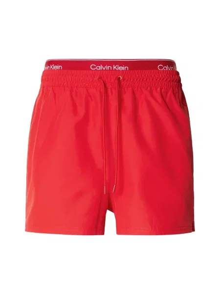 Calvin Klein Swimwear Șorturi de baie / alb roșu