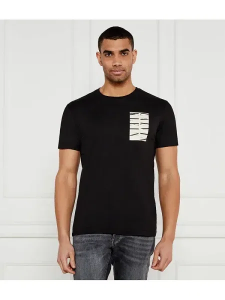 Calvin Klein Jeans Póló SERIF BOX GRAPHIC fekete