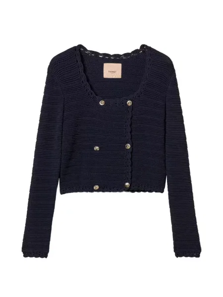 Cardigan Twinset tricotate albastru