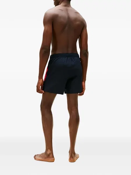 Slip de baie Tommy Hilfiger cu cordon albastru