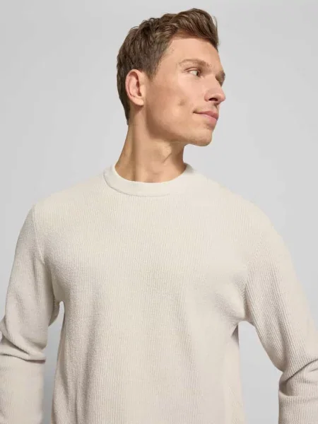 Sweter z dzianiny z prążkowanymi wykończeniami Jake*s Studio Men