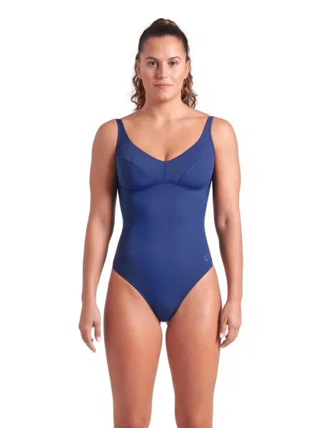 Strój kąpielowy Arena Swimsuit Victoria U Back S niebieski