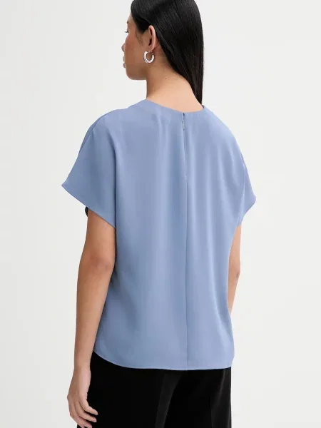 Halenka Calvin Klein hladká modrá