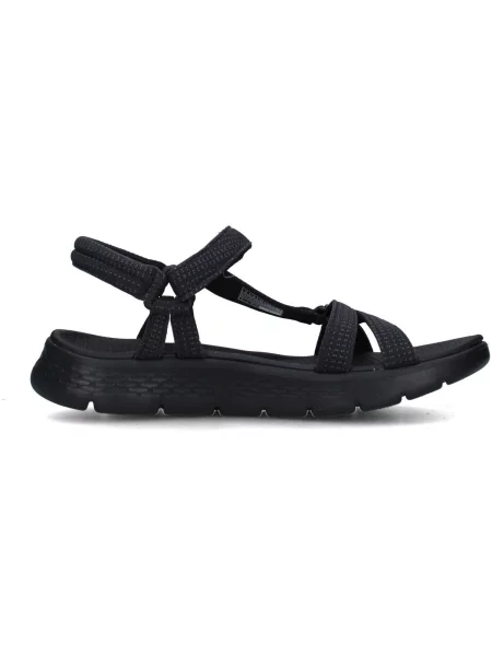 Pántos félcipő Skechers fekete
