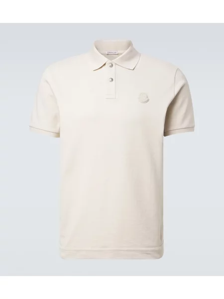 Поло тениска Moncler бяло