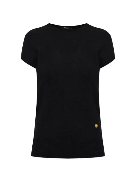 Tricou Balmain cu aplicații negru